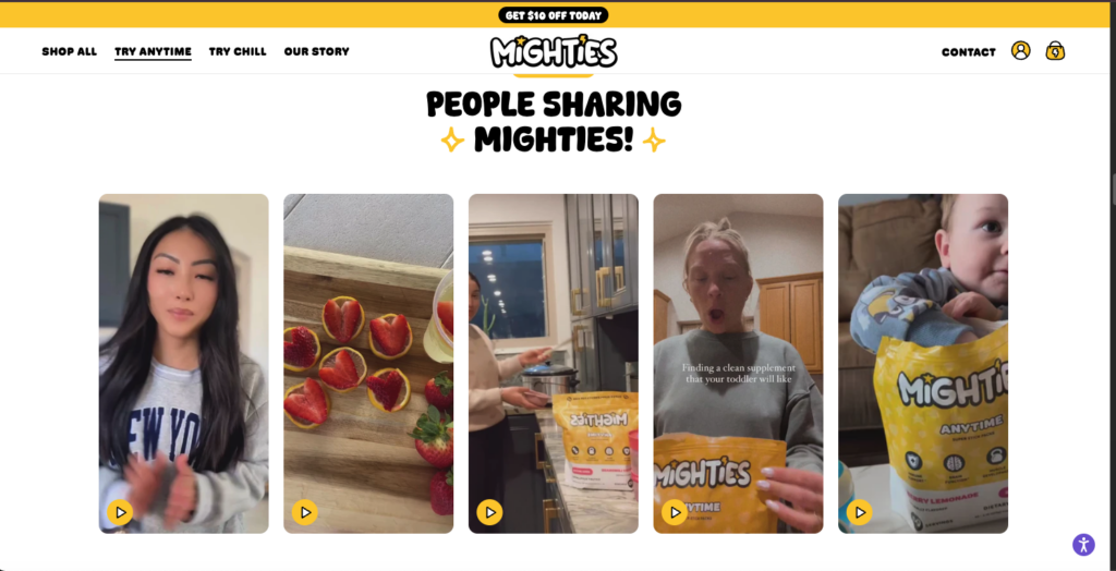 PDP pages with video reviews