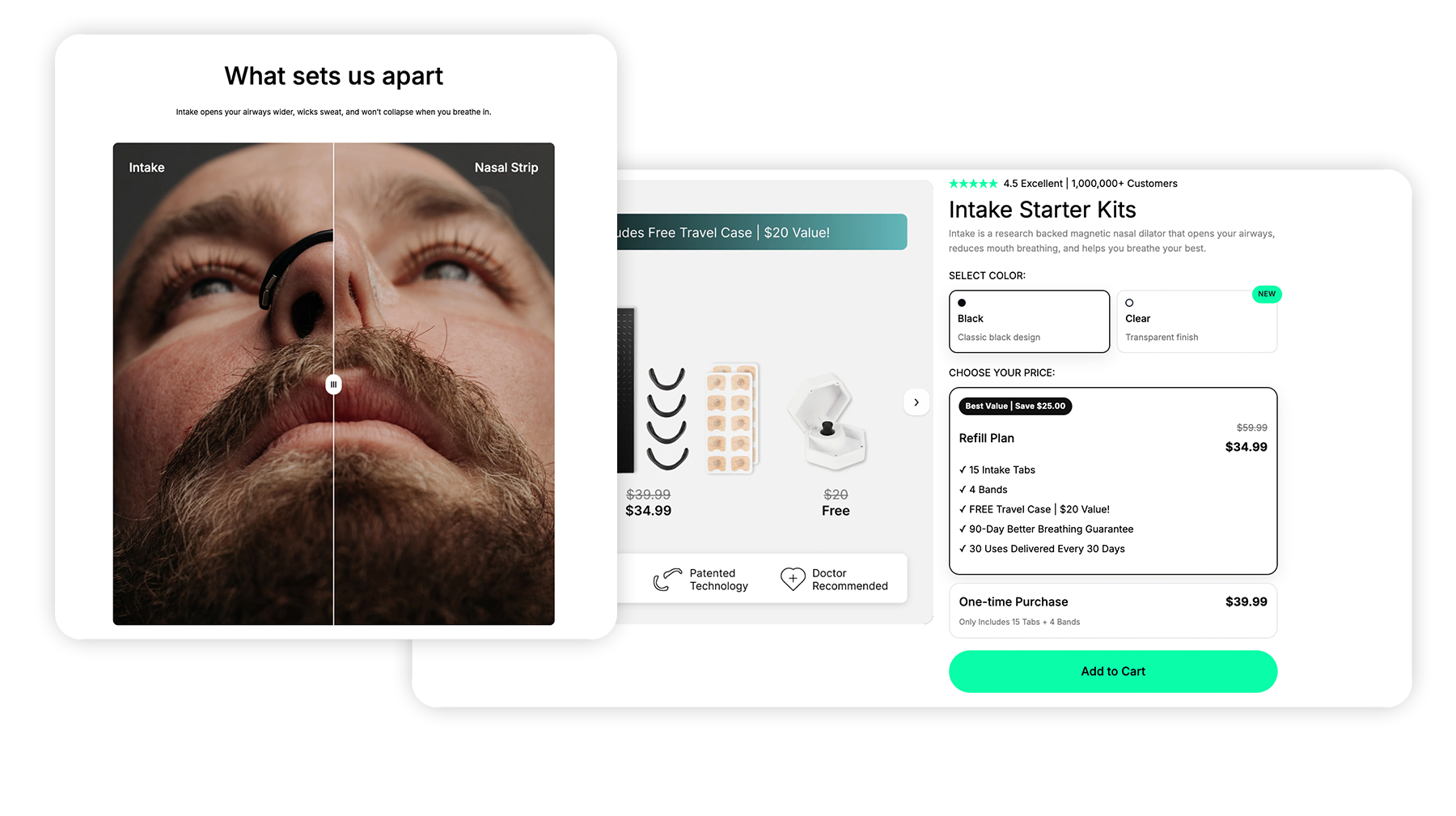 Intake Breathing starter kit landing page