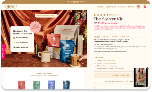 landing page