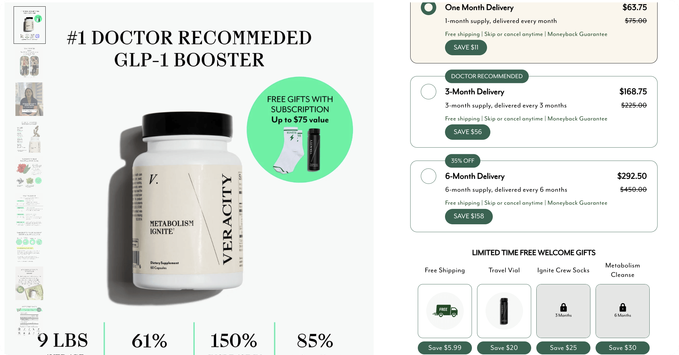 Veracity tiered gifts and discounts