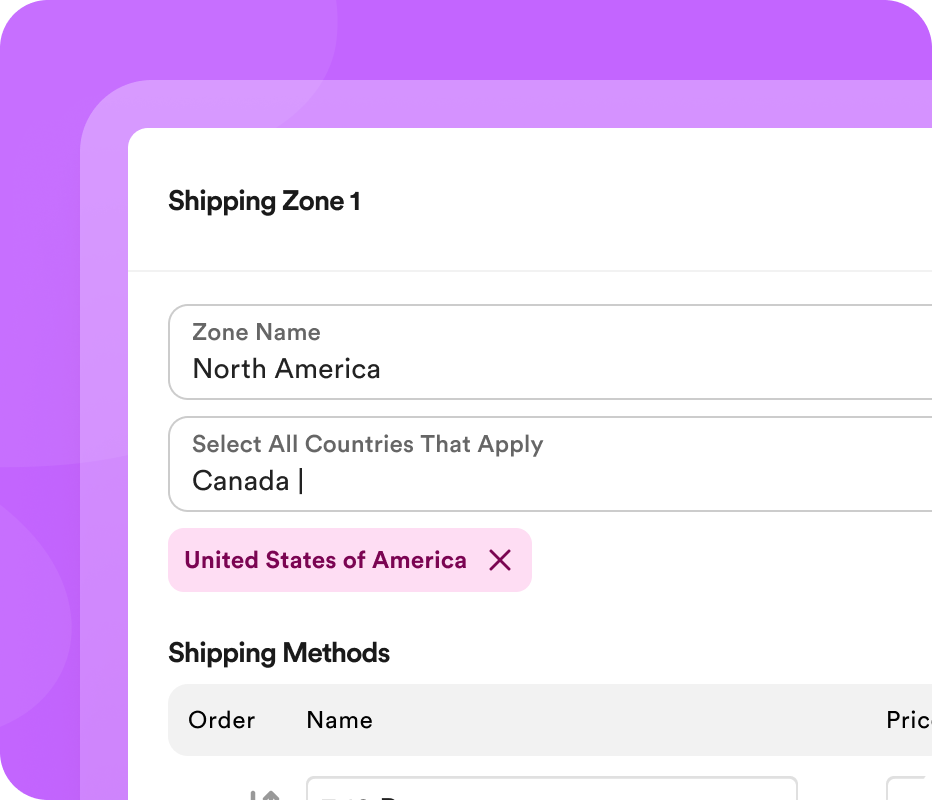 Flexible shipping parameters(1)