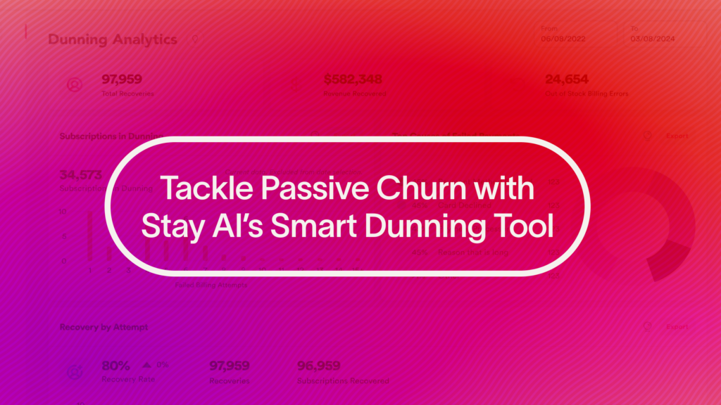 Tackle Passive Churn with Stay AI's Smart Dunning Tool - Stay AI
