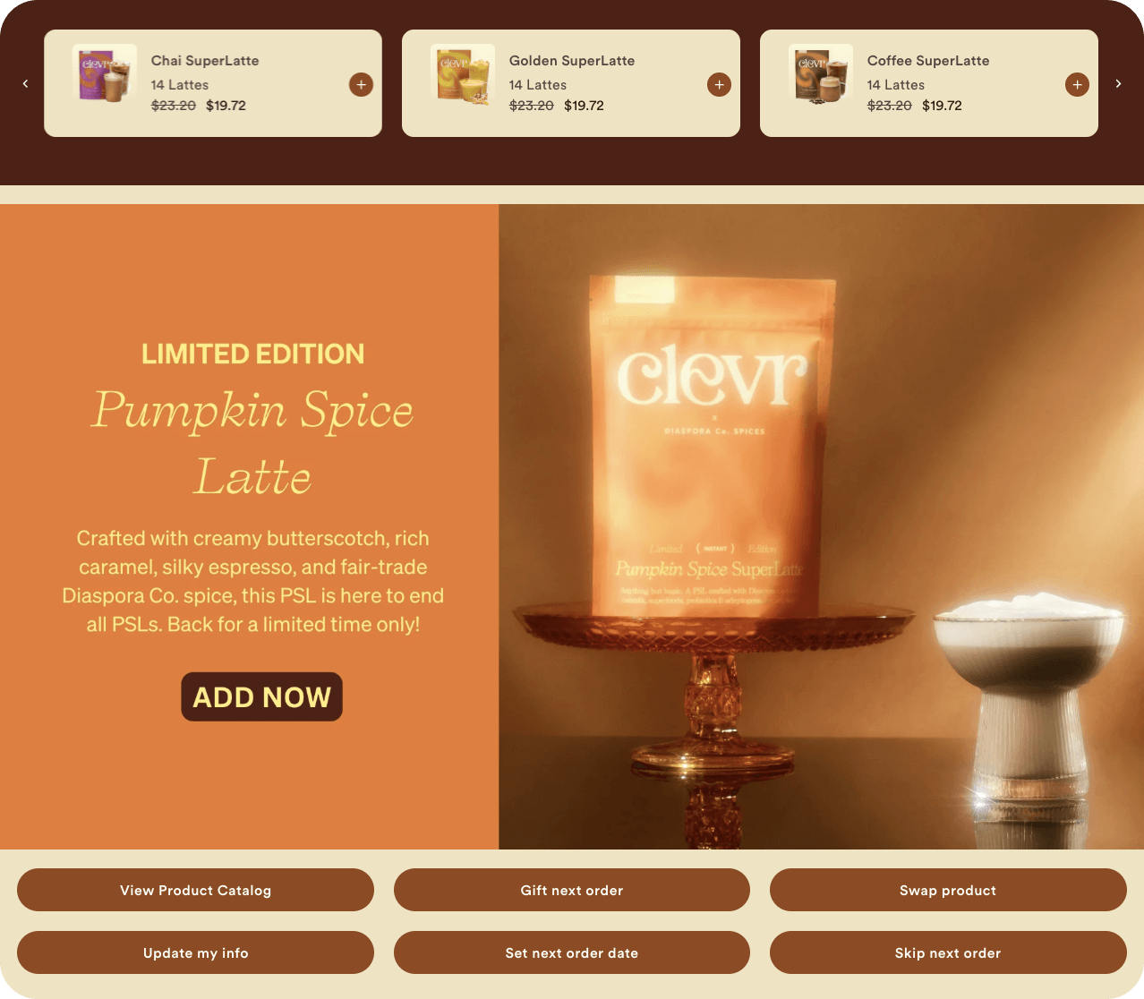 Clevr subcription portal example