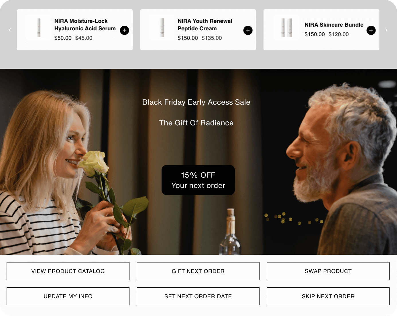 NIRA customer portal