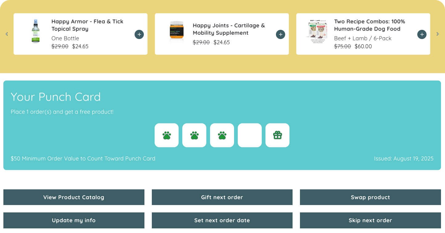 Happy Owl Digital Punch Card