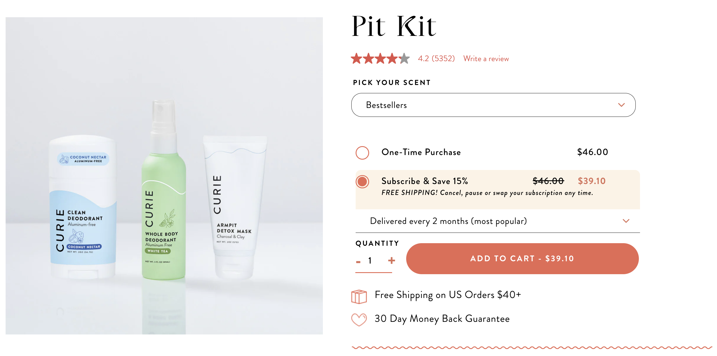 Pit Kit discount and cadence for subscriptions