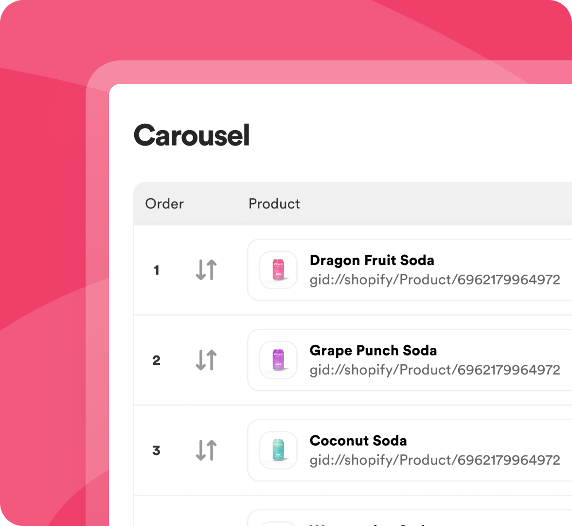 Carousel management