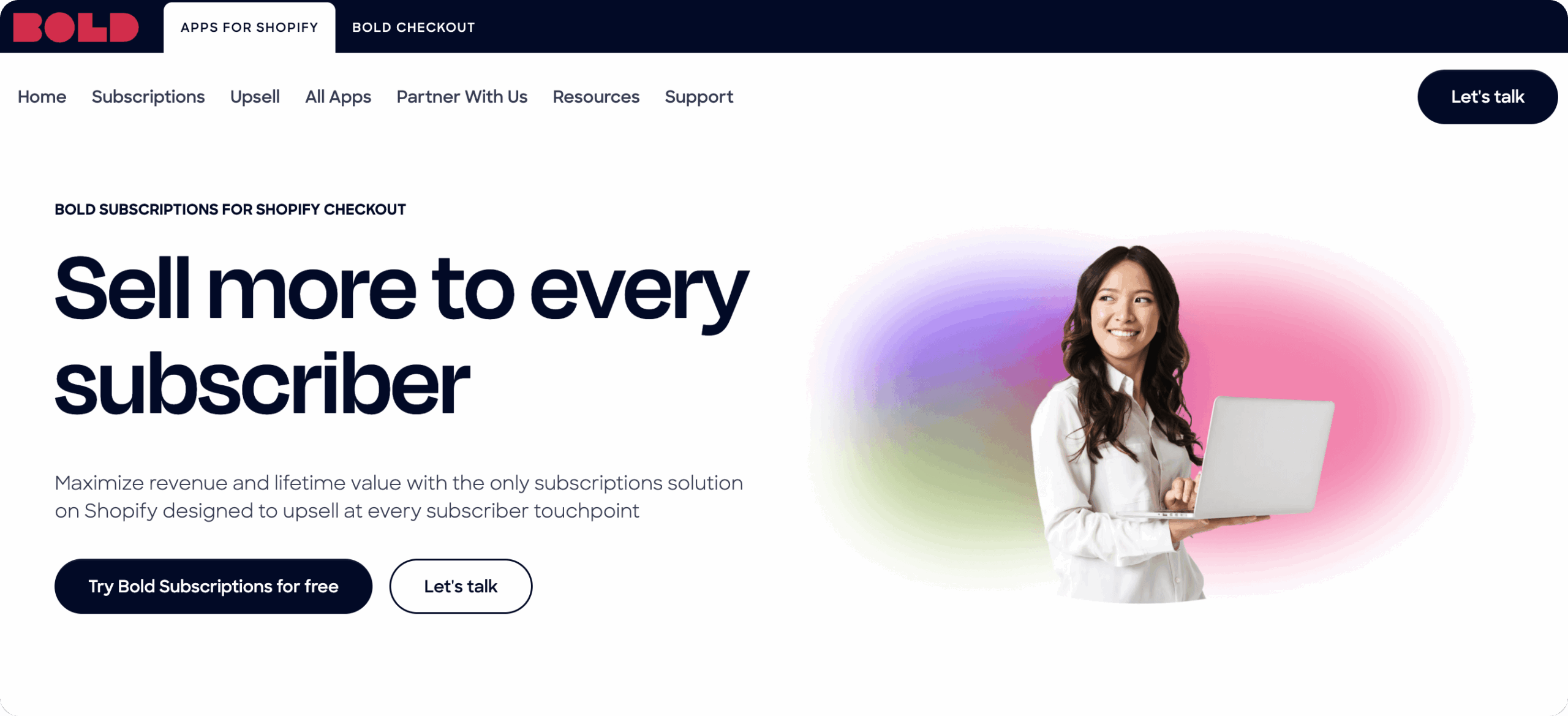 Bold Shopify subscription app