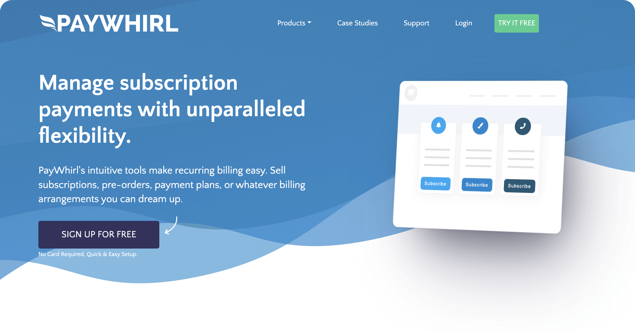 Paywhirl subscription management software